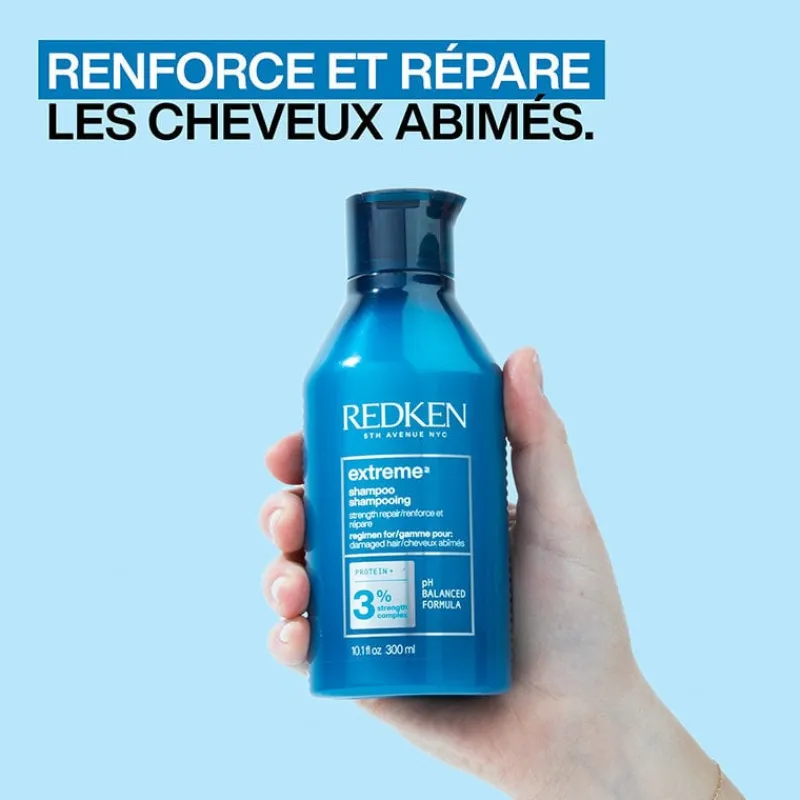 Redken Shampooing fortifiant Extreme pour cheveux abîmés New