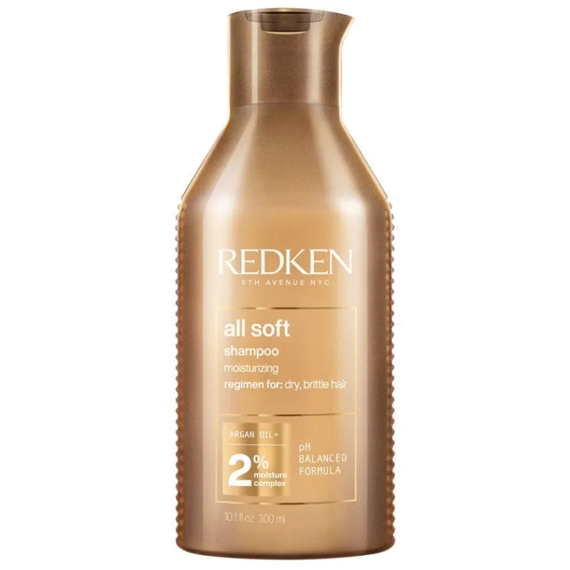 Redken Shampooing hydratant pour cheveux secs et sensibilisés All Soft 300 ml Discount