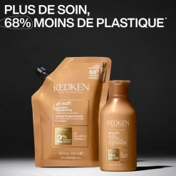 Redken Shampooing hydratant pour cheveux secs et sensibilisés All Soft recharge 500 ml Best