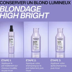 Redken Shampooing illuminant pour cheveux blonds Blondage High Bright Discount