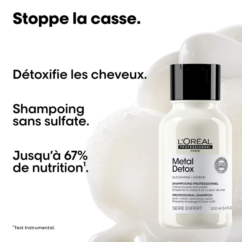 L’Oréal Professionnel Paris Shampooing Metal Detox 100 ml Hot