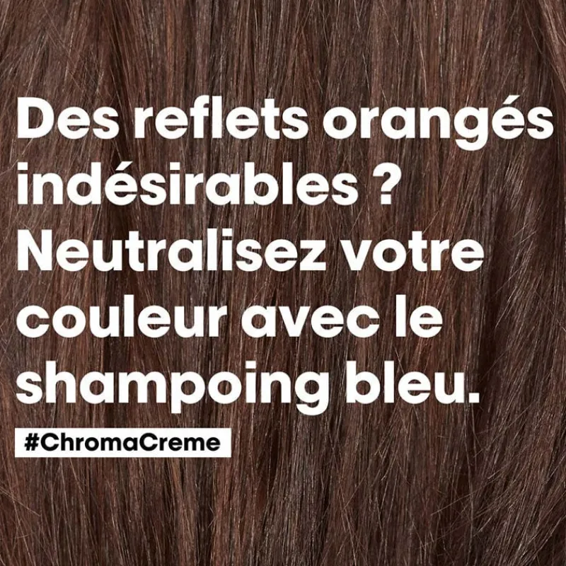 L’Oréal Professionnel Paris Shampooing neutralisant pour cheveux bruns Chroma Crème bleu New
