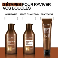 Redken Shampooing pour cheveux bouclés à crépus All Soft Mega Curls Clearance