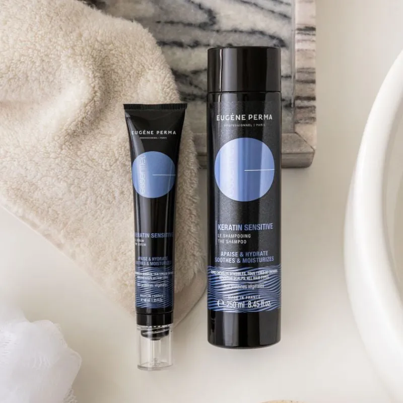 Eugene Perma Professionnel Shampooing pour cuir chevelu sensible Essentiel Keratin Sensitive New