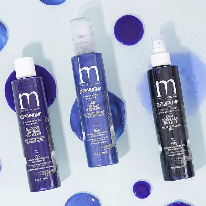 Patrice Mulato Shampooing repigmentant cheveux naturels ou colorés terre bleue Discount