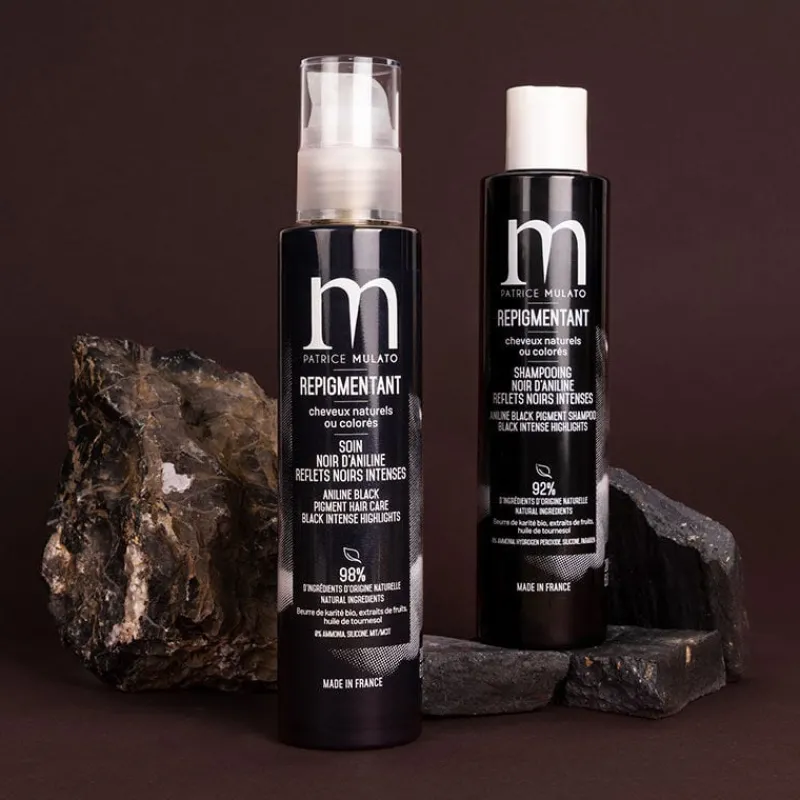 Patrice Mulato Shampooing repigmentant cheveux naturels ou colorés noir d'aniline New