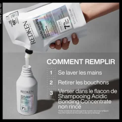 Redken Shampooing réparateur pour cheveux abîmés Acidic Bonding Concentrate recharge 500 ml Clearance