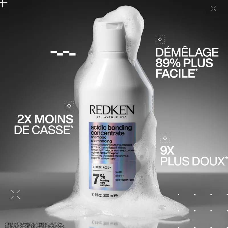 Redken Shampooing réparateur pour cheveux abîmés Acidic Bonding Concentrate 300 ml Discount
