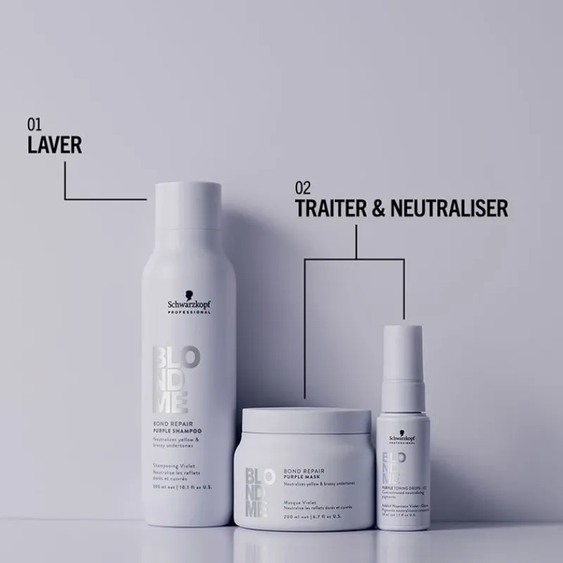 Schwarzkopf Professional Shampooing violet Blondme Bond Repair Neutralisant Sale