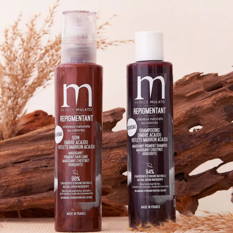 Patrice Mulato Soin repigmentant cheveux naturels ou colorés ombre acajou Hot