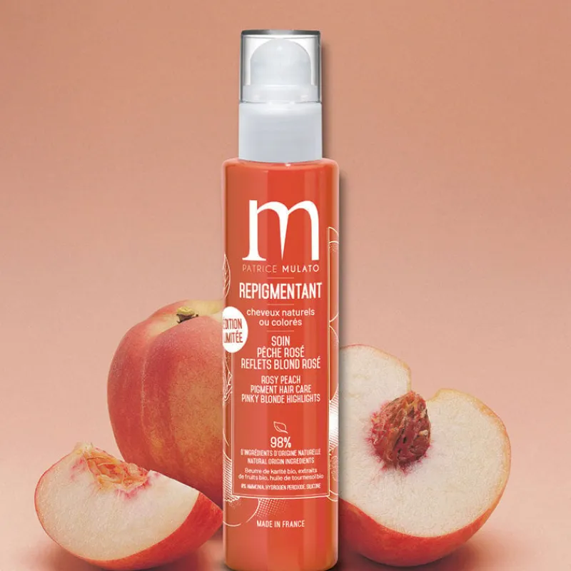 Patrice Mulato Soin repigmentant cheveux naturels ou colorés pêche rosé