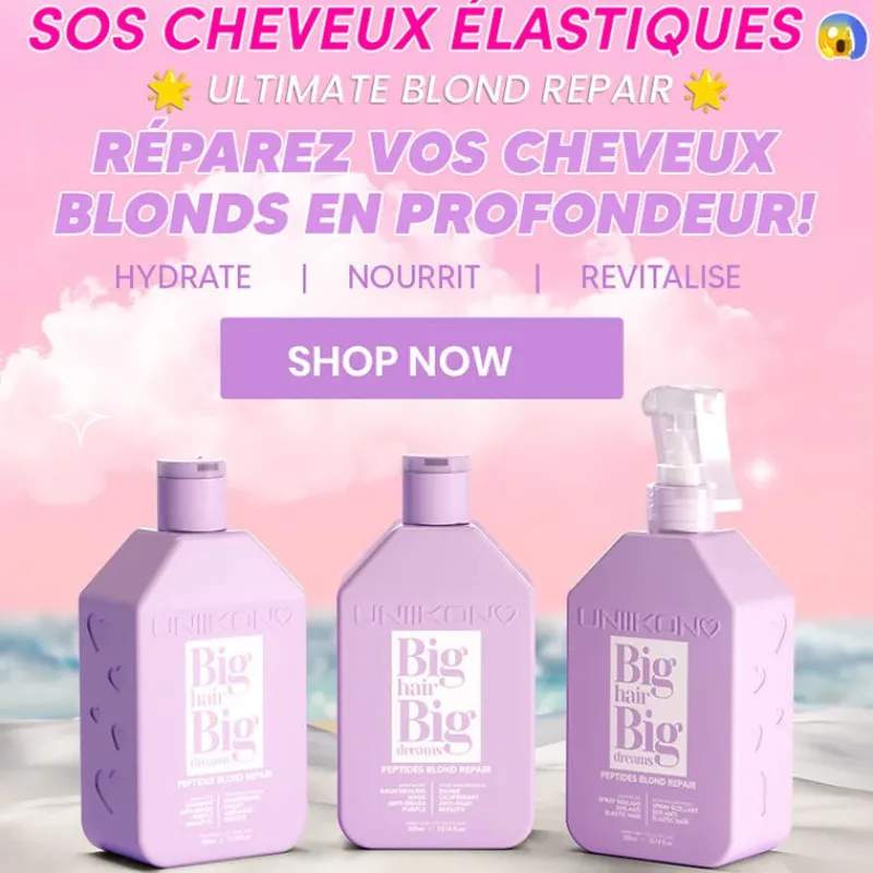 Uniikon Spray scellant SOS anti-élasticité Peptides Blond Repair Discount