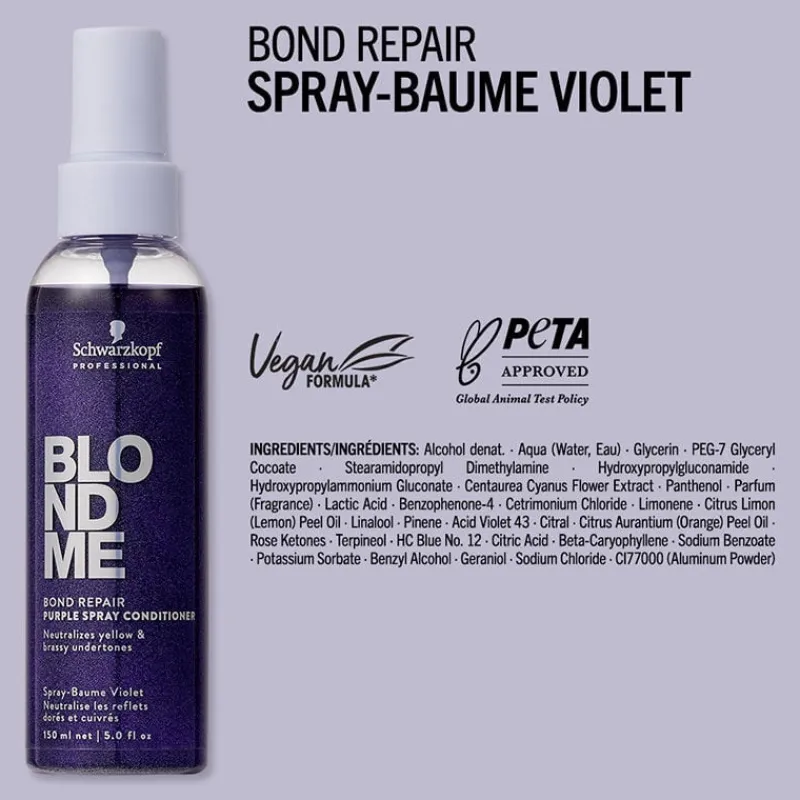 Schwarzkopf Professional Spray-baume violet Blondme Bond Repair Neutralisant Discount