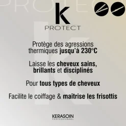 Kerasoin Professionnel Thermo-protecteur à la kératine pour fer à lisser ou boucler K Protect Outlet