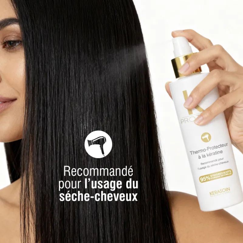 Kerasoin Professionnel Thermo-protecteur à la kératine pour sèche-cheveux K Protect