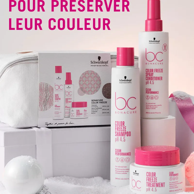 Schwarzkopf Professional Trousse rituel cheveux colorés BC Color Freeze New