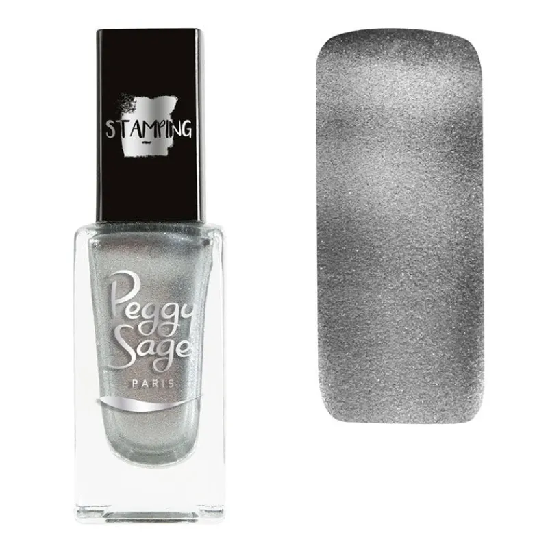 Peggy Sage Vernis à ongles stamping silver Best